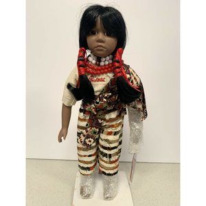 Vintage 1988 Hello Dolly Signature Series “Keisha” Native American Porc. Doll